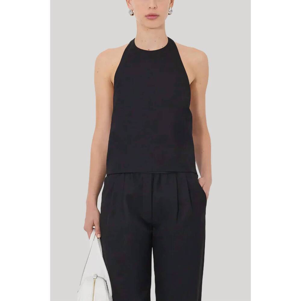 NEW LOULOU DE SAISON sami halter top in black